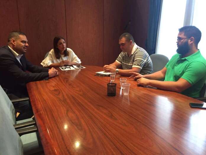 Diego Ojeda, Carmen Hernández, Héctor León y Jaime Arencibia (Foto TA)